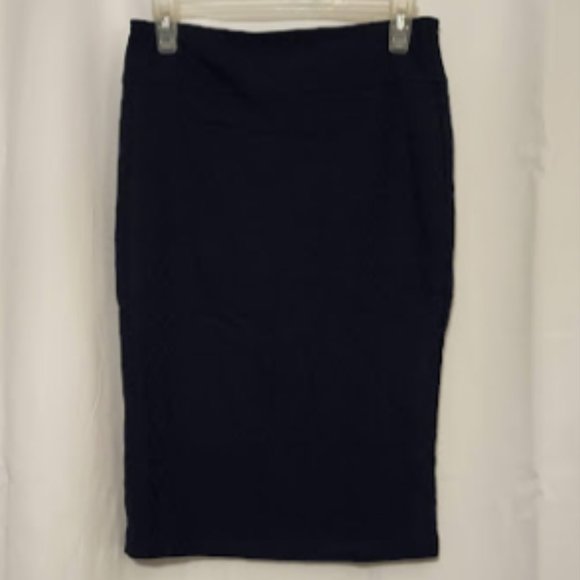 SOHO Apparel Women's Vintage Navy Blue Midi Pencil Skirt Size Small - Picture 1 of 4